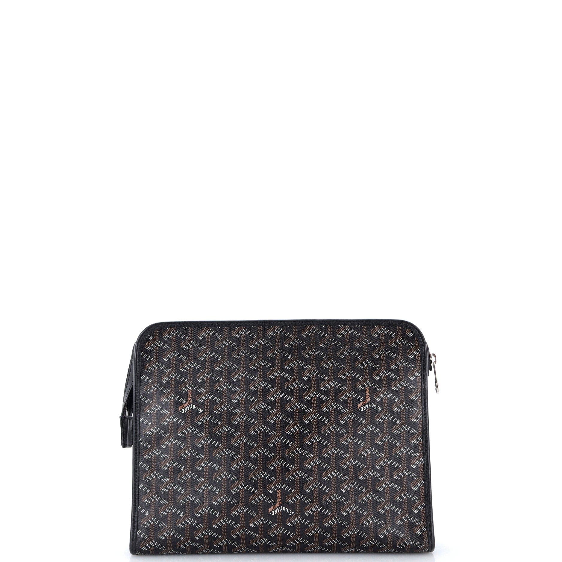Jouvence Toiletry Pouch Coated Canvas GM, Alternate, color, Black