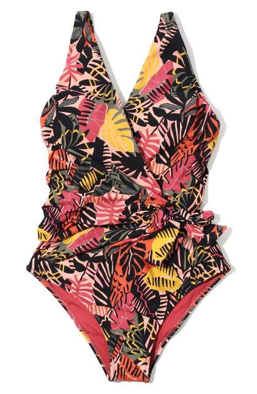Hanky Panky Wrap Front One-piece Swimsuit In Multi