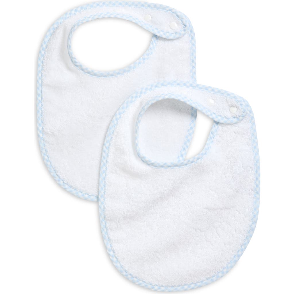 Weezie Set Of 2 Organic Cotton Terry Bibs In White