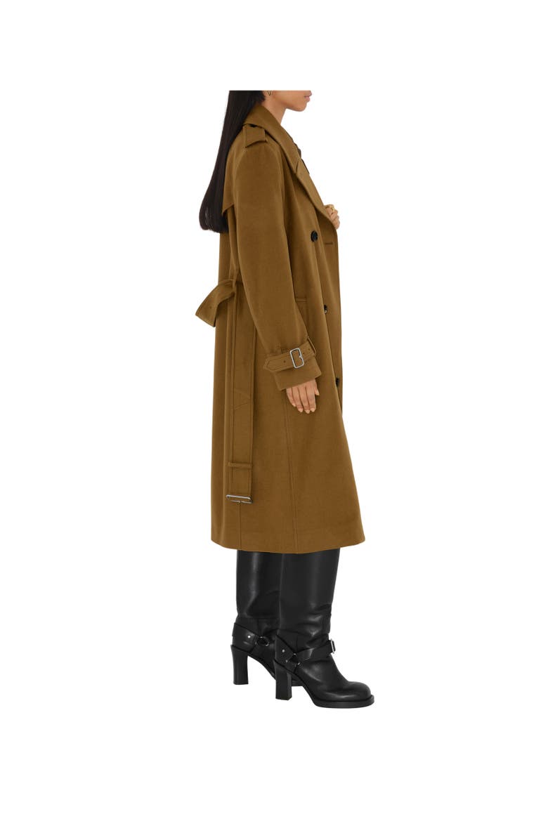 Burberry Long Cashmere Trench Coat, Alternate, color,