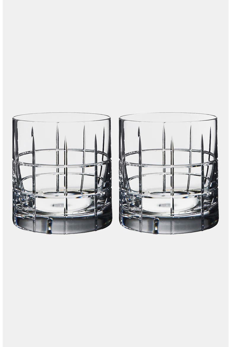 'Street' Double Old Fashioned Tumblers, Main, color, CLEAR