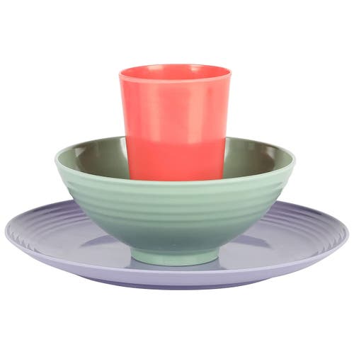 Gibson Home Zelly 12 Piece Round Melamine Dinnerware Set In Multi