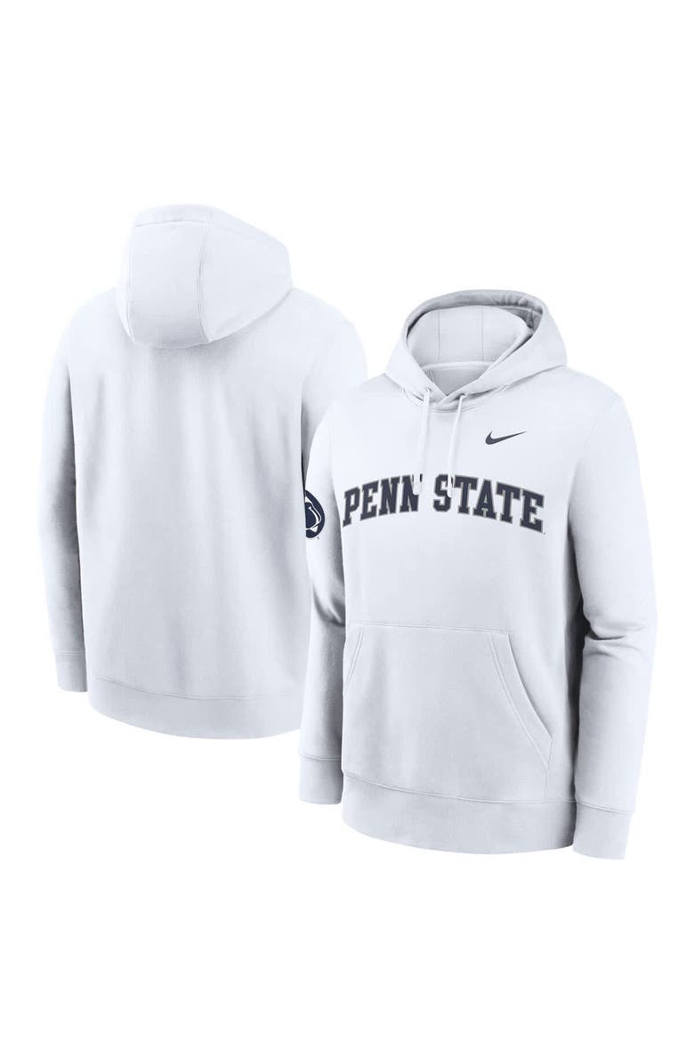 Nike Men's Nike White Penn State Nittany Lions 2025 Sideline Club Fleece Pullover Hoodie, Main, color, White