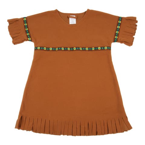 Festive Multiethnic Native American Girl Garment