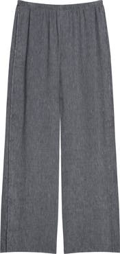 Theory Slit Hem Wide Leg Pants