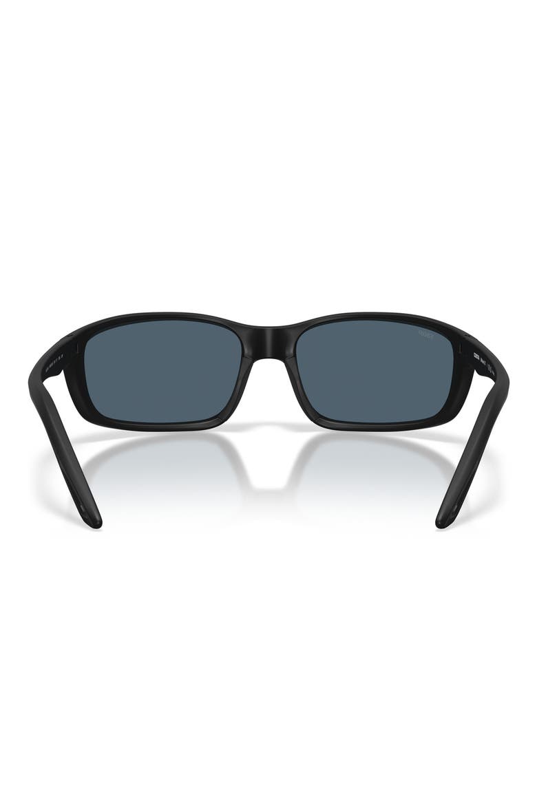 Brine II 59mm Polarized Rectangular Sunglasses, Alternate, color, MATTE BLACK / GRAY