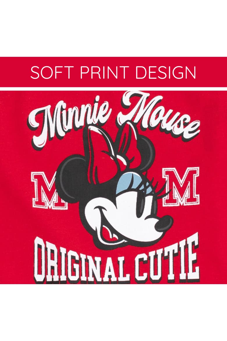 Minnie Mouse Jersey Dress, Alternate, color, Varsity Red Minnie