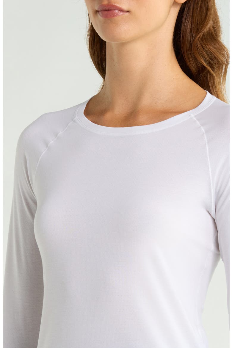 Breezeweight Active Long Sleeve T-Shirt, Alternate, color, WHITE