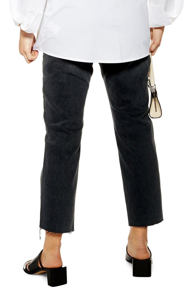 Topshop Straight Leg Crop Jeans, Alternate, color, 