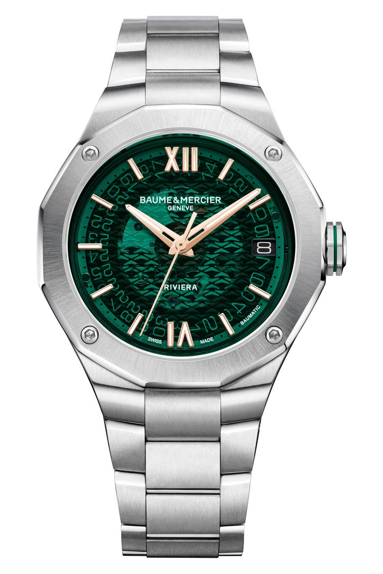 Riviera 10770 Bracelet Watch, 39mm, Main, color, GREN