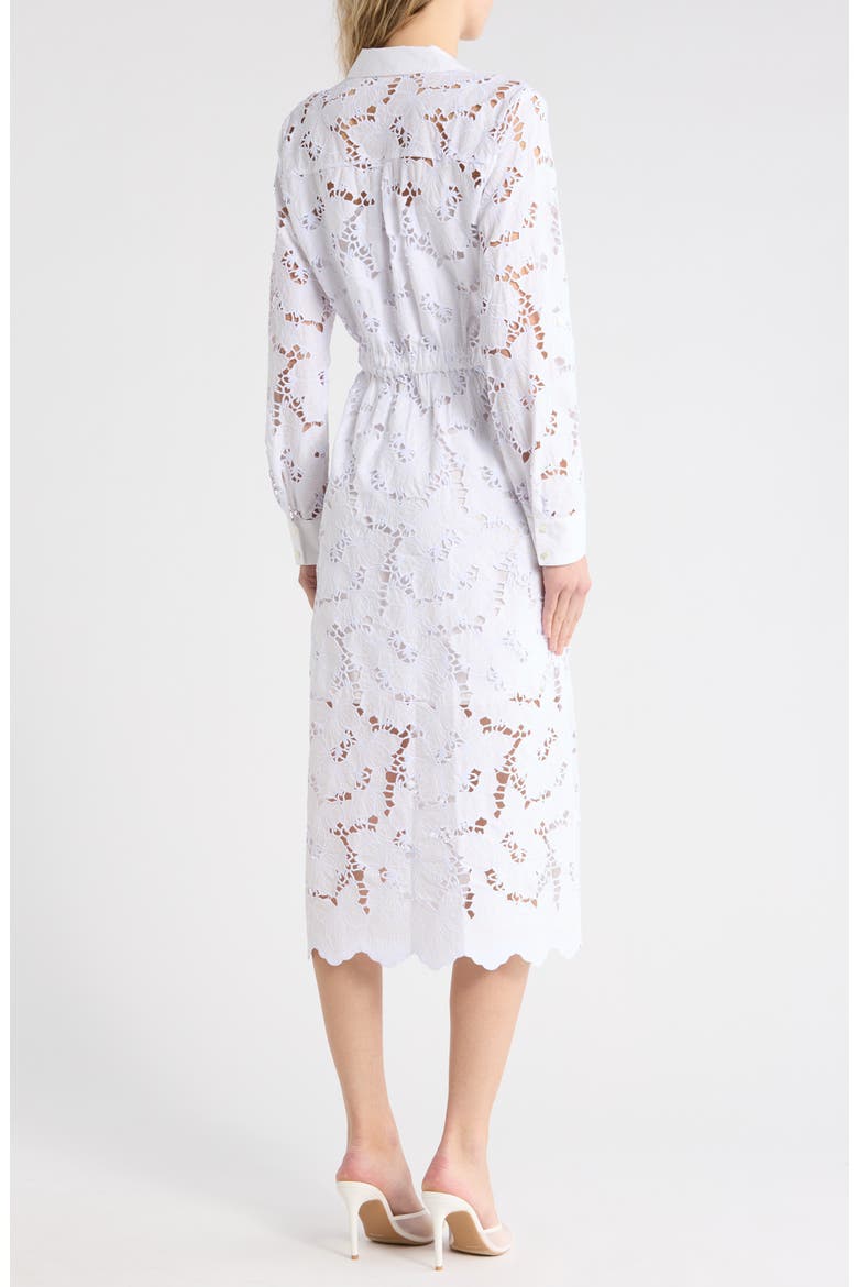 Emilio Long Sleeve Shirtdress, Alternate, color, WHITE