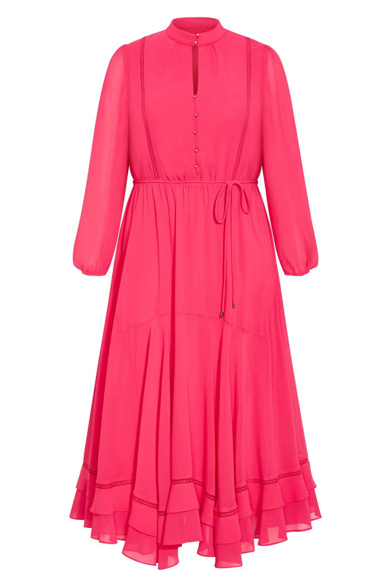Yasmin Maxi Dress, Alternate, color, LIPSTICK