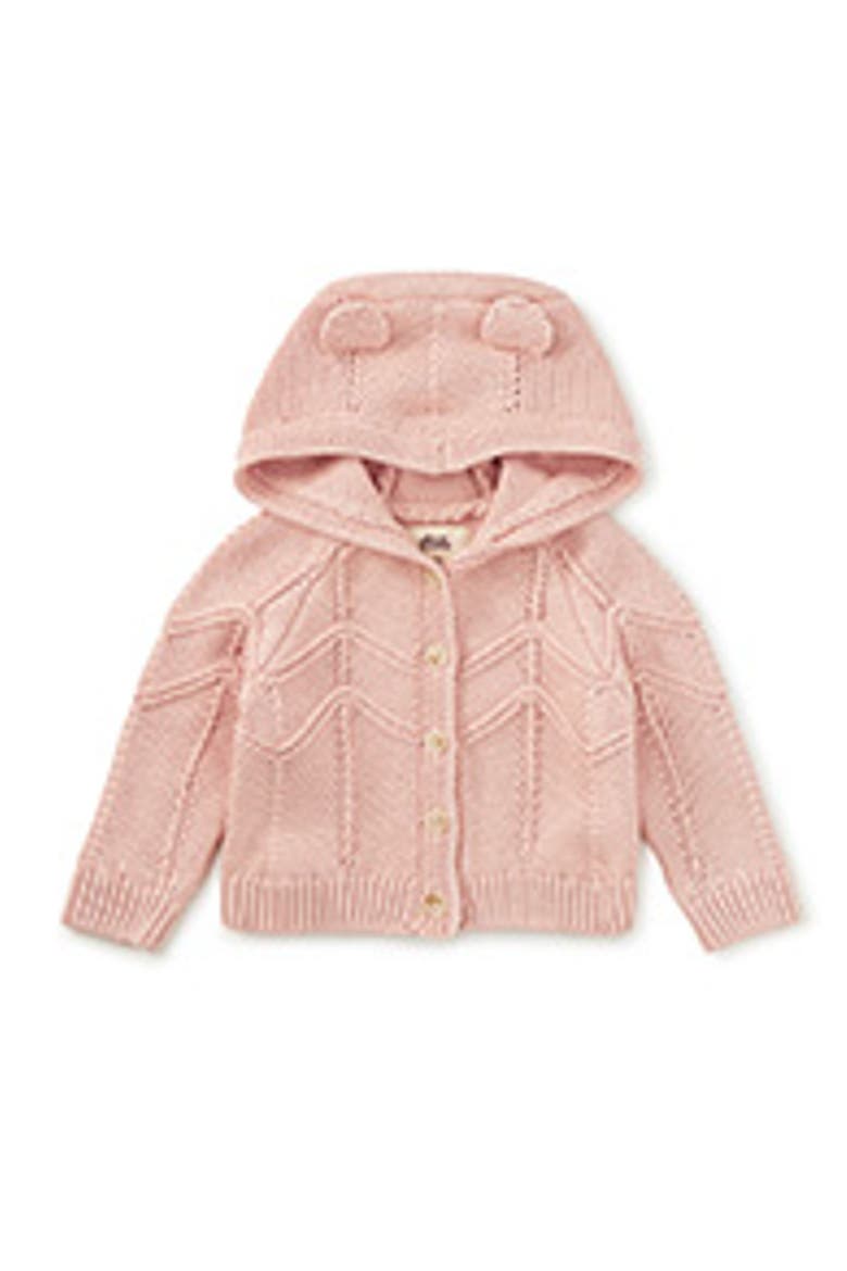Creature Comfort Baby Cardigan, Main, color, Rosada