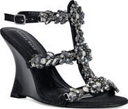 AZALEA WANG Porceline Wedge Sandal