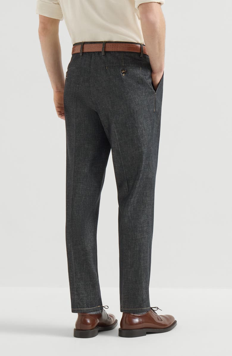 Brunello Cucinelli No-fade denim trousers, Alternate, color, Dark Grey
