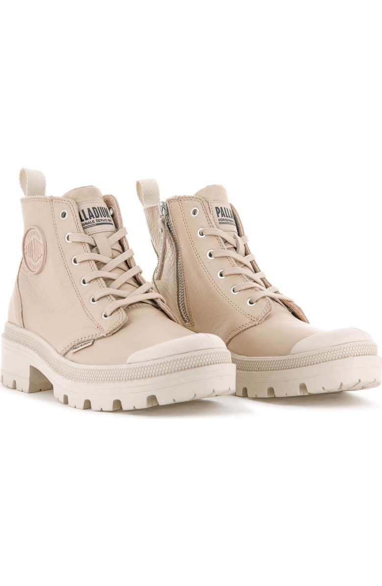 Palladium Pallabase Leather Bootie, Alternate, color, Tan Dust