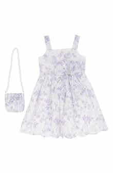 Rare Editions Kids' Toile Print Dress & Crossbody Bag Set