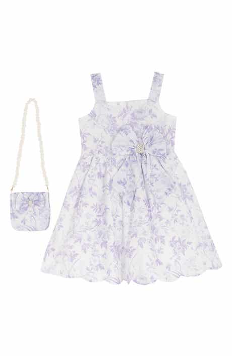 Rare Editions Kids' Toile Print Dress & Crossbody Bag Set
