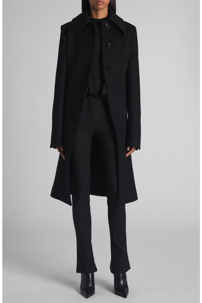 T-Bar Wool & Cashmere Cutaway Coat, Alternate, color, BLACK
