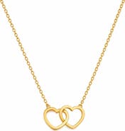 REBL Double Heart Pendant Necklace