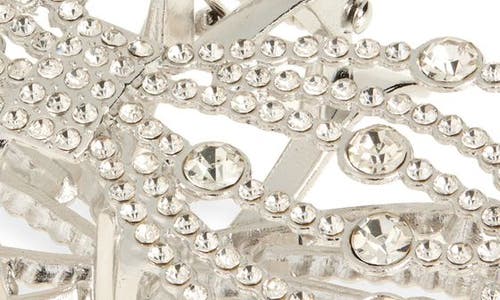 Bp. Bow Crystal Embellished Claw Clip In Metallic