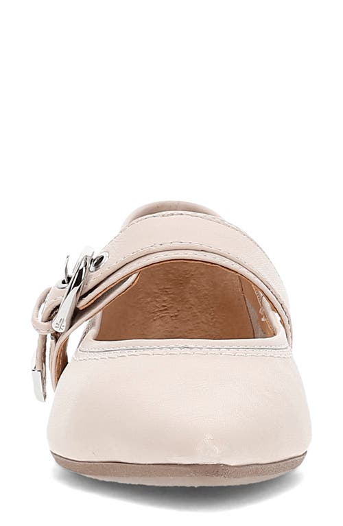 Frye Heather Leather Mary Jane Ballerina Flats In Ivory