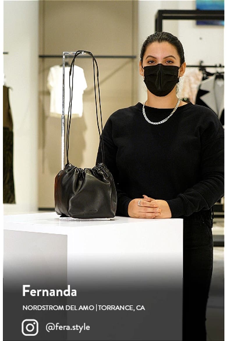 Small Drawstring Leather Crossbody Bag video