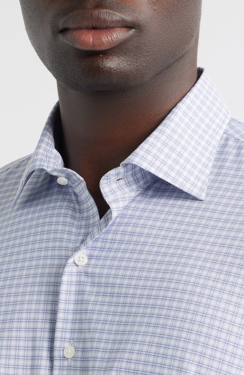 Peter Millar Phillip Performance Twill Button-Up Shirt, Alternate, color, Light Violet