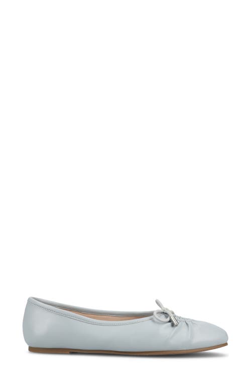 Journee Collection Callee Keyhole Square Toe Flat In Light Blue