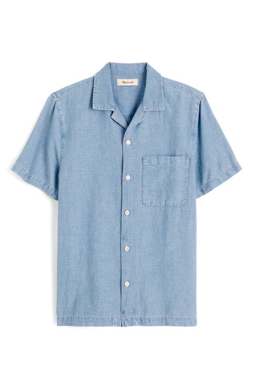 Madewell Chambray Short Sleeve Button-up Shirt