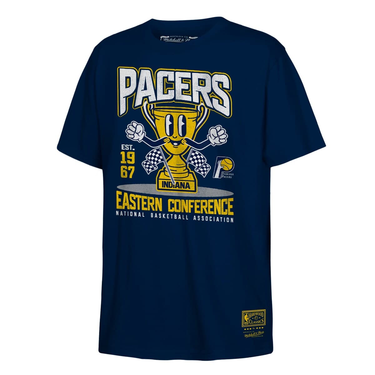 Mitchell & Ness Kids' Youth  Navy Indiana Pacers Retro Mascot Script T-shirt In Blue