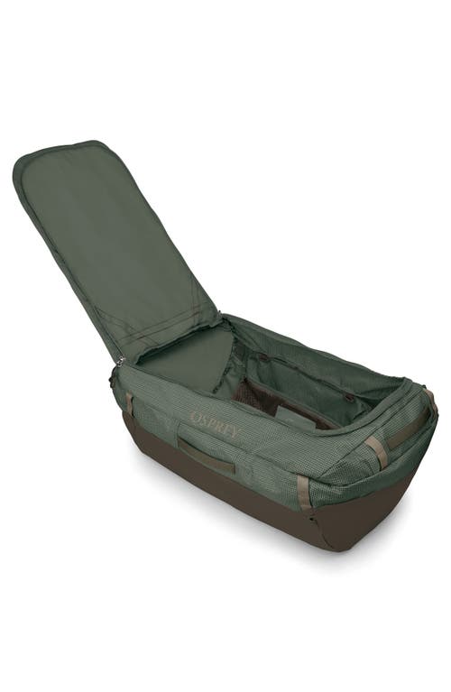 Osprey Transporter 120-liter Duffle Luggage In Pine Leaf/earl Grey