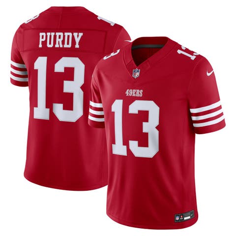 Men's Nike Brock Purdy Scarlet San Francisco 49ers Team Vapor F.U.S.E. Stitched Limited Jersey