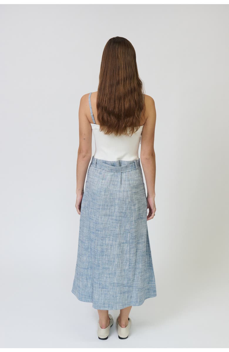 Central Park West Serena Belted Twofor Dress, Alternate, color, Blue