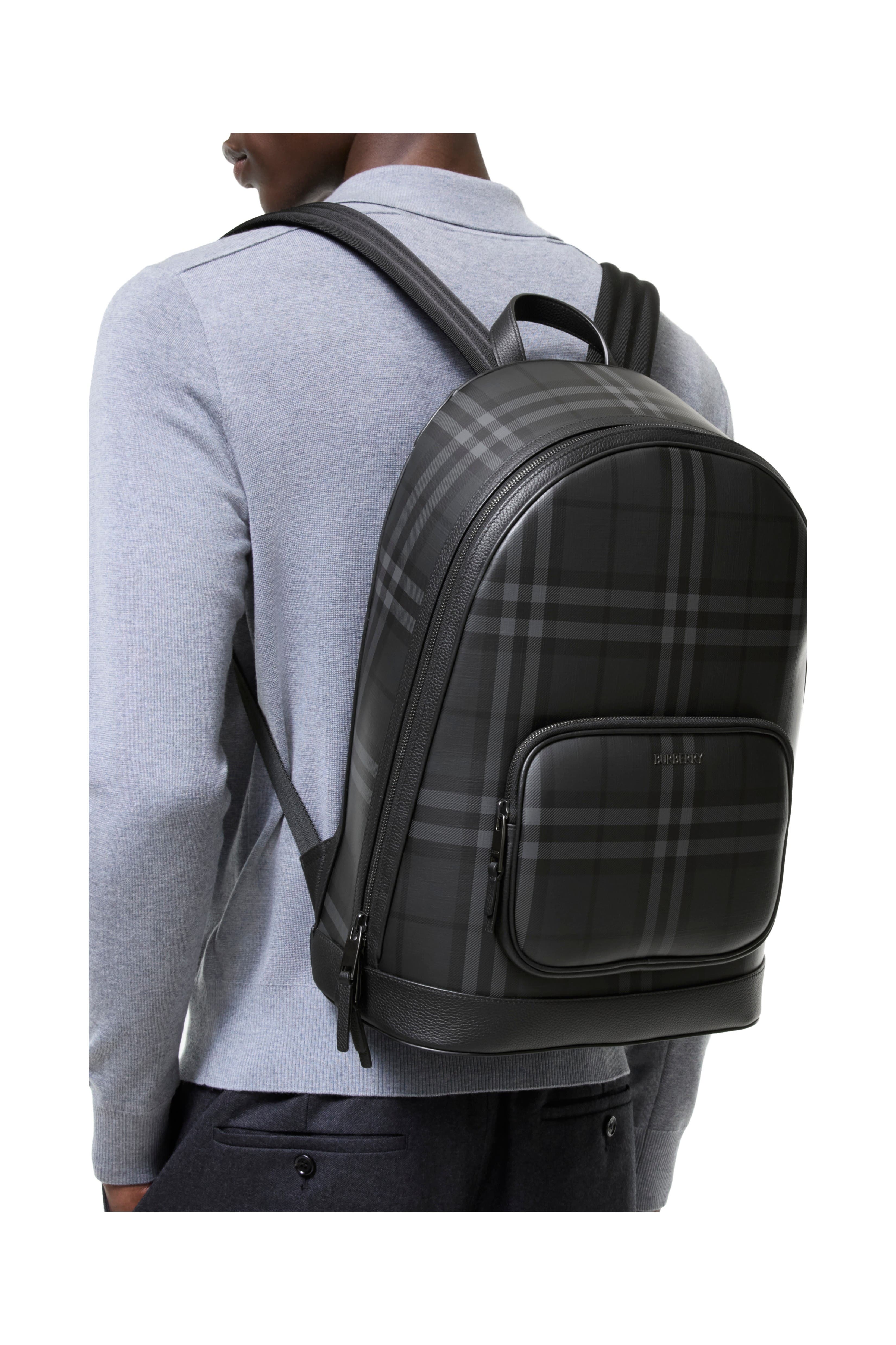 City Check Backpack, Alternate, color, Iron grey