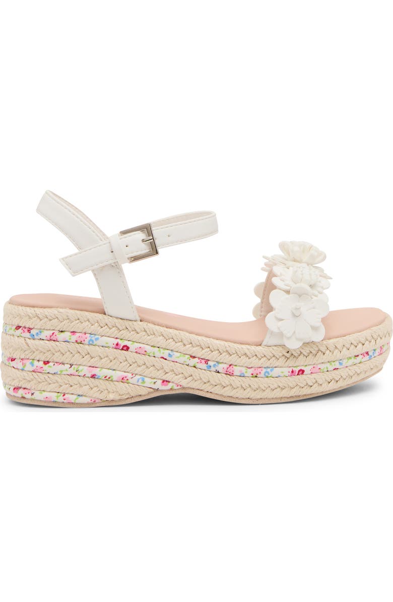 Steve Madden Kids' Dori Ankle Strap Sandal, Alternate, color, White