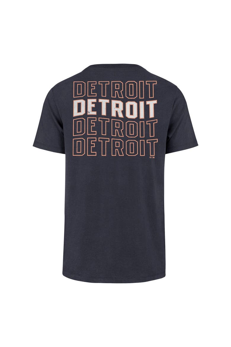 Men's '47 Navy Detroit Tigers Hang Back Franklin T-Shirt, Alternate, color, Navy