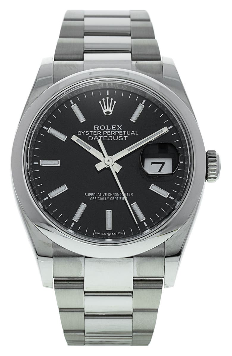 Watchfinder & Co. Rolex Preowned Datejust Bracelet Watch, 36mm, Main, color, 