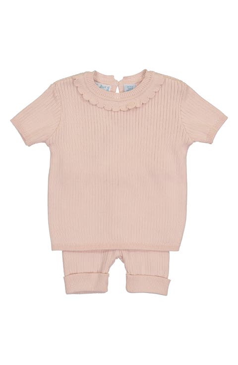 Rib Knit Top & Shorts Set (Baby)