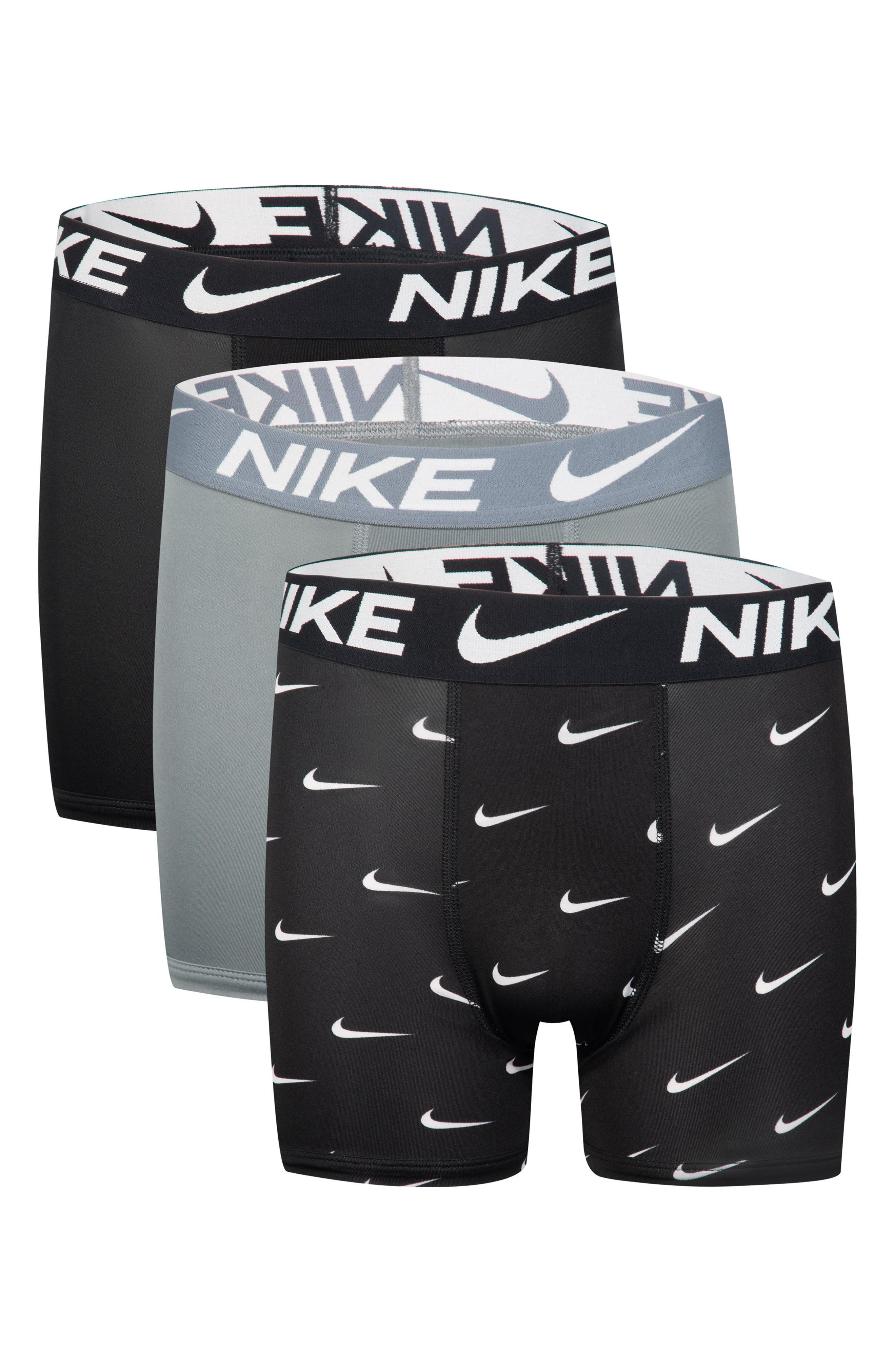 Nike Kids&#39; Assorted 3-Pack Micro Essentials Boxer Briefs