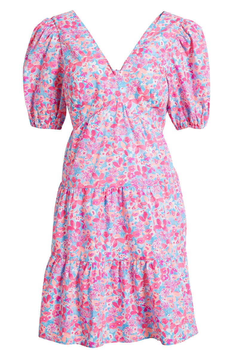 Lilly Pulitzer<sup>®</sup> Nalani Puff Sleeve Tiered Cotton Dress, Alternate, color,