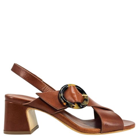 Block Heel Singback Sandal