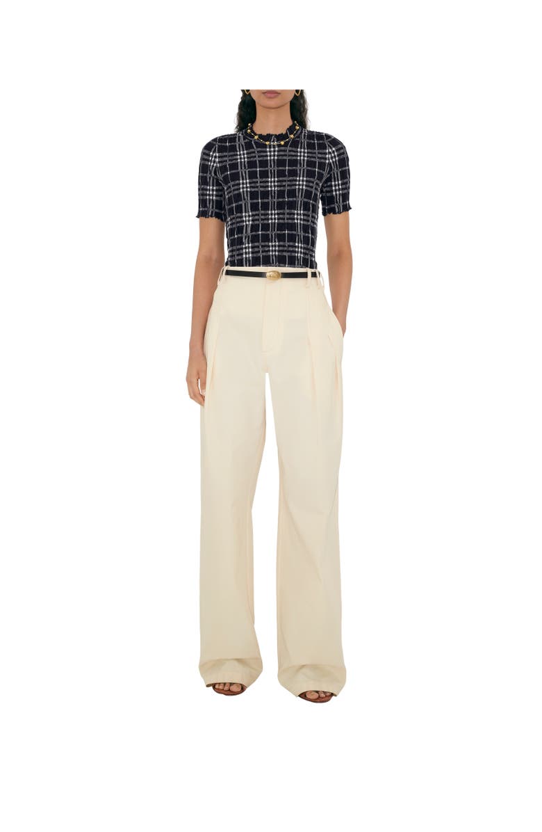 Burberry Thin Reversible Leather Oval Knight Stamp Belt, Alternate, color, Black/Hazel