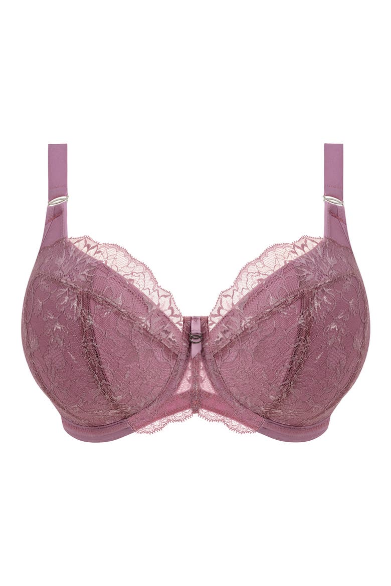 Brianna Underwire Padded Half Cup Bra, Alternate, color, HEATHER