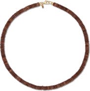 EF Collection Plum Rondelle Necklace