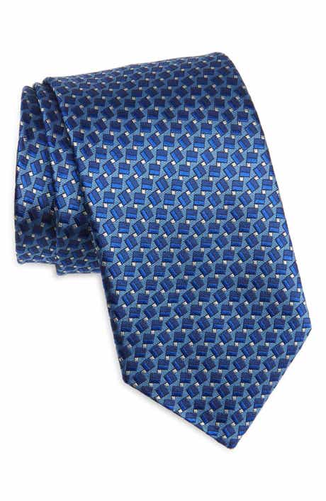 Canali Geometric Silk Tie