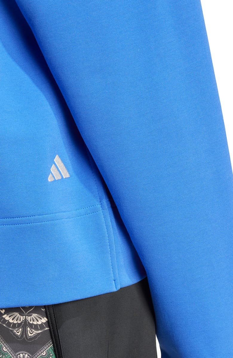 ADIDAS X FARM RIO Logo Hoodie, Alternate, color, Hirblu