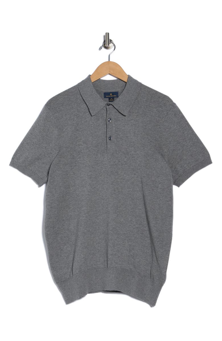 Brooks Brothers Cotton Knit Polo, Alternate, color, Brooks Carbon