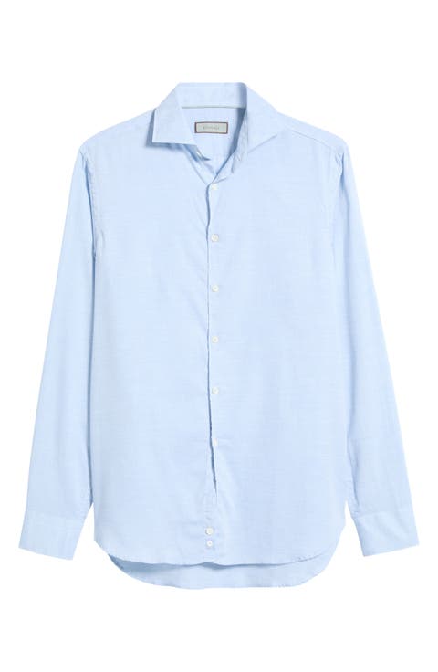 Regular Fit Herringbone Shirt