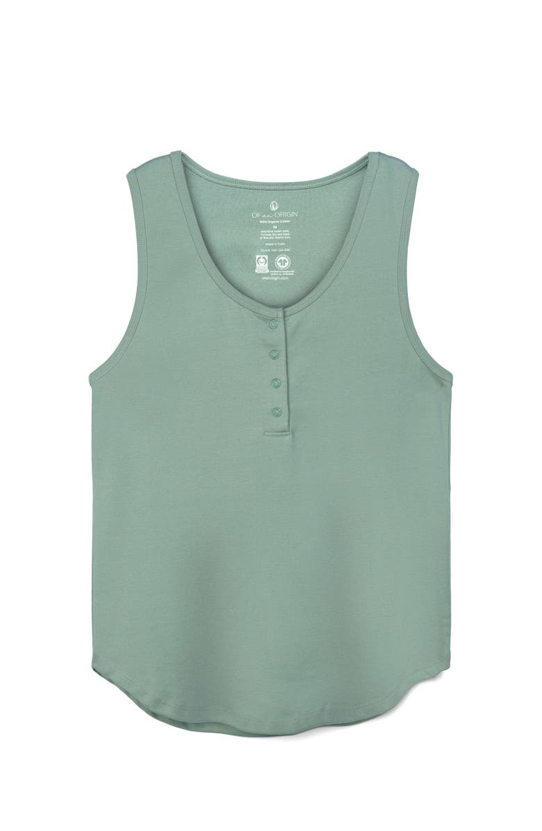 Of an Origin Organic Cotton Henley Nursing Lounge Tank, Main, color, 